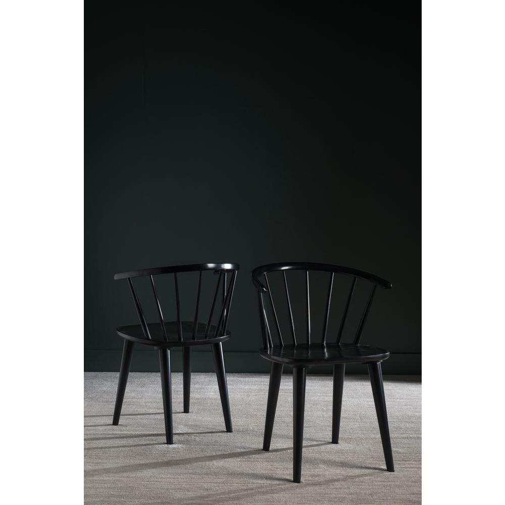 Blanchard Black Wood Dining Chairs (Set of 4)  #SA940