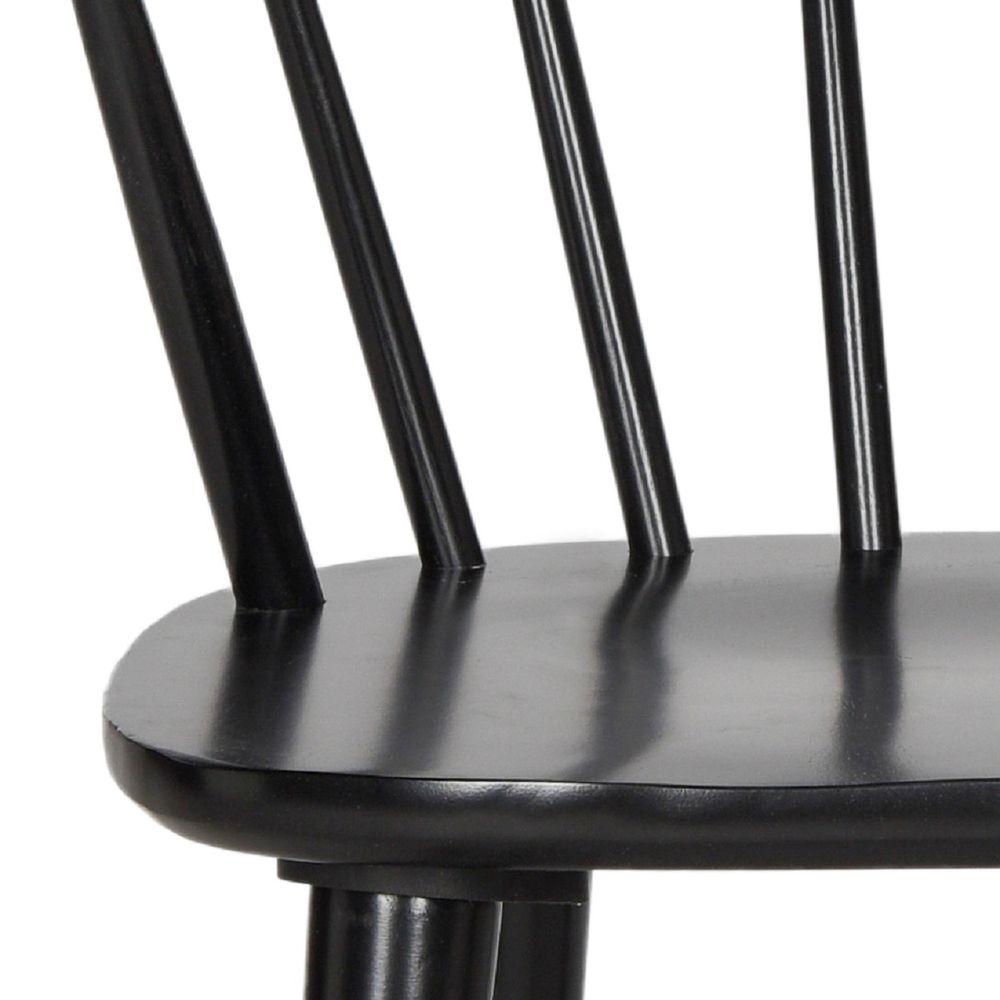 Blanchard Black Wood Dining Chairs (Set of 4)  #SA940