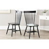 Riley Black Wood Dining Chairs (Set of 6) - THREE BOXES  #SA1124