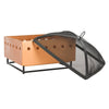 Wyatt Outdoor Contemporary Square Fire Pit with Cover  #SA907