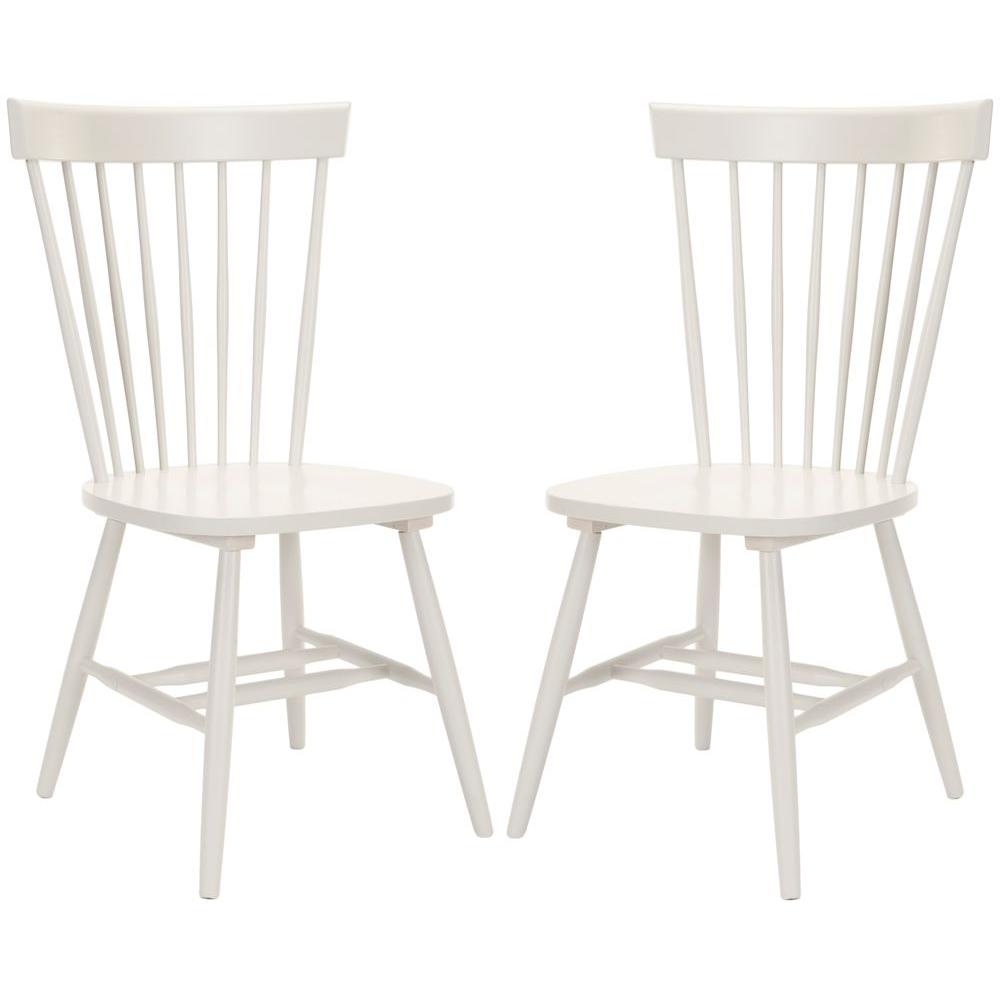 Riley Off-White Wood Dining Chairs (Set of 2)  #SA924