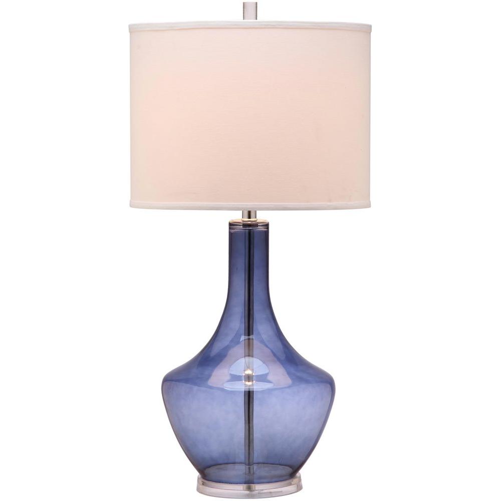 Mercury 33" Light Blue Glass Urn Table Lamp  #SA1132