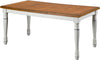 Monarch Rubbed White Extendable Dining Table  #SA950