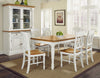 Monarch Rubbed White Extendable Dining Table  #SA950