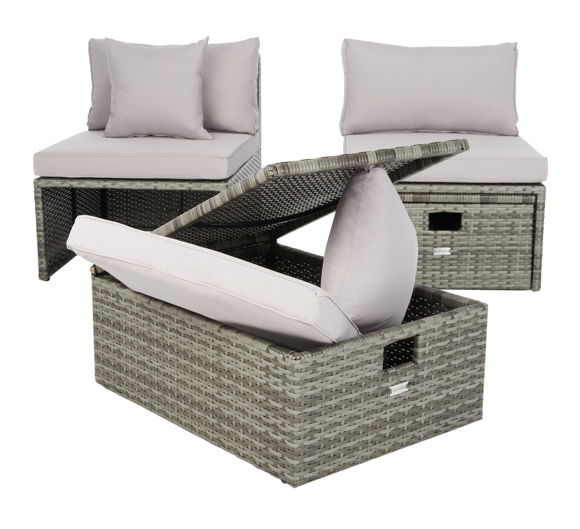 Pramla Outdoor Set with Ottomans   #SA951