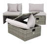 Pramla Outdoor Set with Ottomans   #SA951