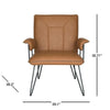 Johannes Camel Leather Armchairs (Set of 2)  #SA952