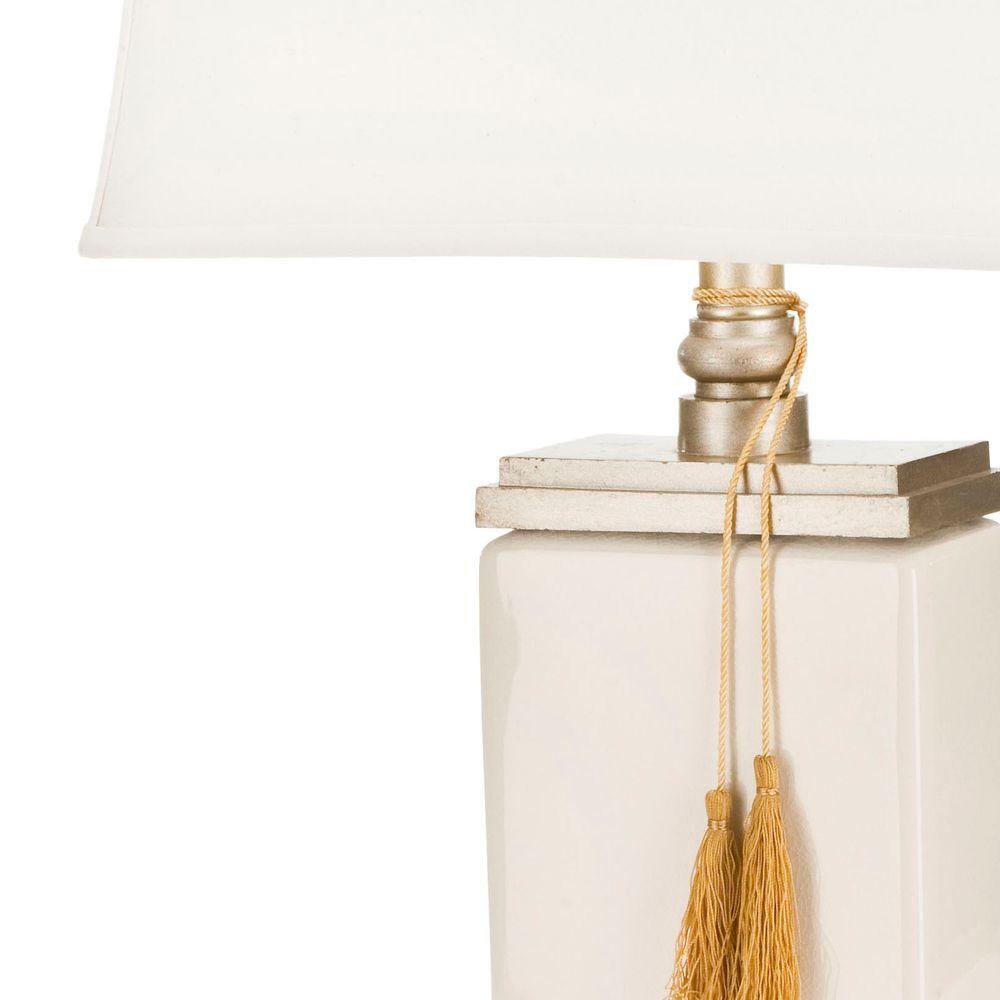 Amiliana 29.5" Cream White Tassel Table Lamp  #SA961
