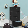 Black 4-Tier Fabric Dresser  #SA972