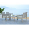 Carson Gray Wash 4-Piece Outdoor Set with Beige Cushions  #SA980