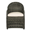 Newton Grey Wicker Outdoor Dining Chair with Beige Cushion 7430