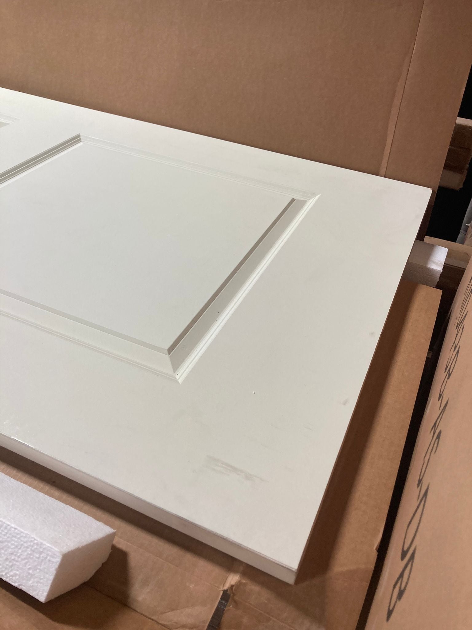 36" x 80" Paneled Wood Primed Roman Standard Door K8563