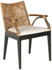 Set of 3 - Gianni Accent Chairs, Brown/White (#K2585 - 3 BOXES)