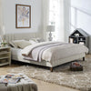 Corbin Channel Tufted Upholstered Platform Bed, Shell - King **HARDWARE NOT INCLUDED** (#K3154)