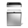 10 Liter / 2.6 Gallon Bathroom Profile Open Trash Can, Brushed Stainless Steel