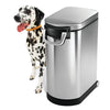 30 Liter Large Pet Food Storage Container, Brushed Stainless Steel for Dog Food, Cat Food, and Bird Feed