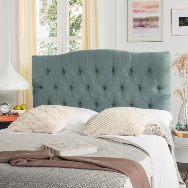 Axel Upholstered Tufted Headboard, Sky Blue - Queen (#K6260)
