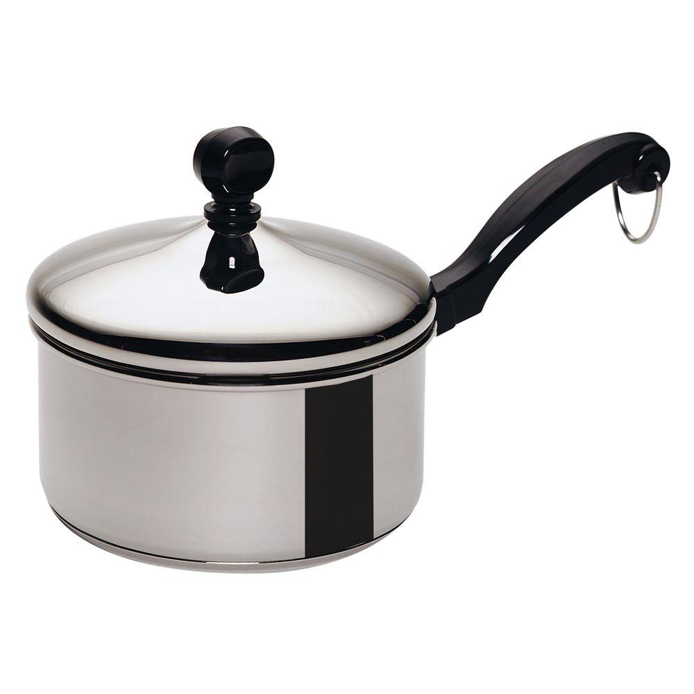 Farberware Classic Series 1 Qt. Stainless Steel Saucepan with Lid (#659)