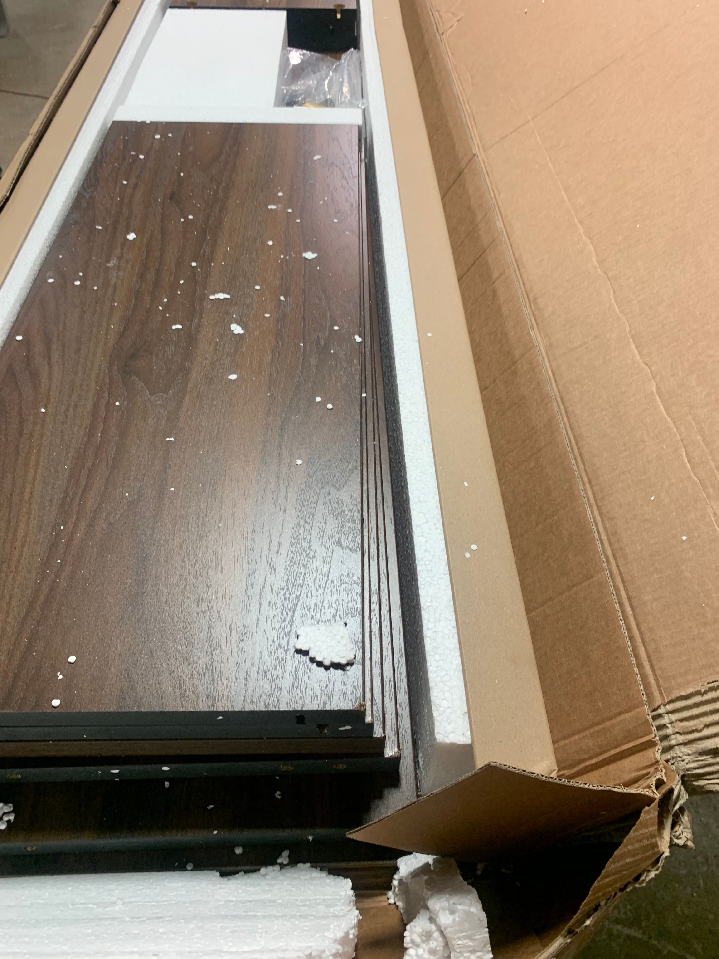 72.87" Brannandale 5 Shelf Bookcase Walnut