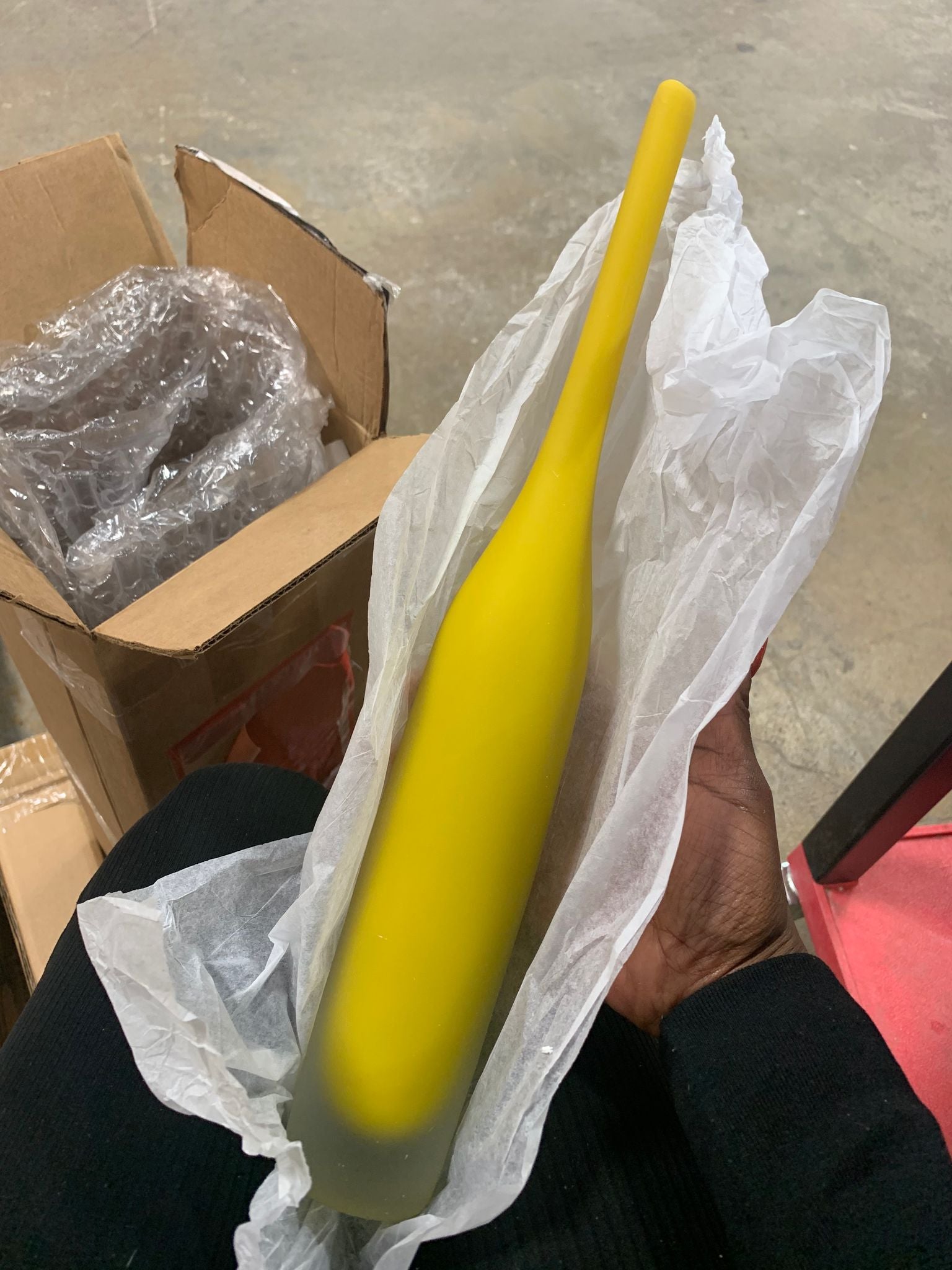 16.5" H x 2.25" W x 2.25" D Citron Glass Decorative Bottle VB524