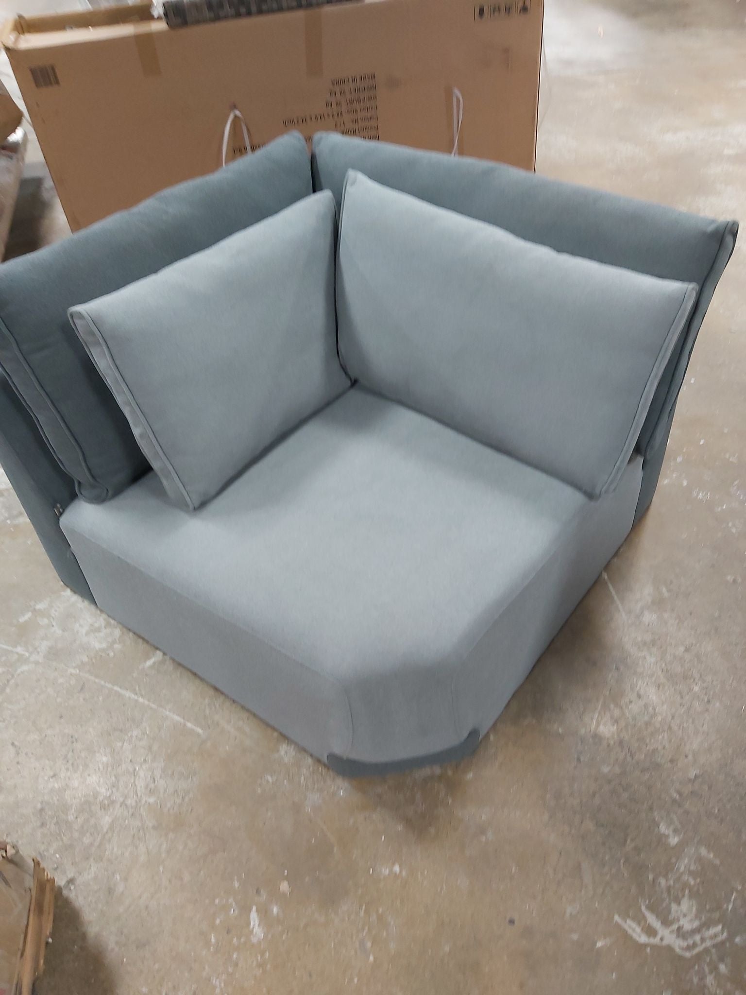 Blum 35.5" Wide Modular Seating Component Sectional PIECE