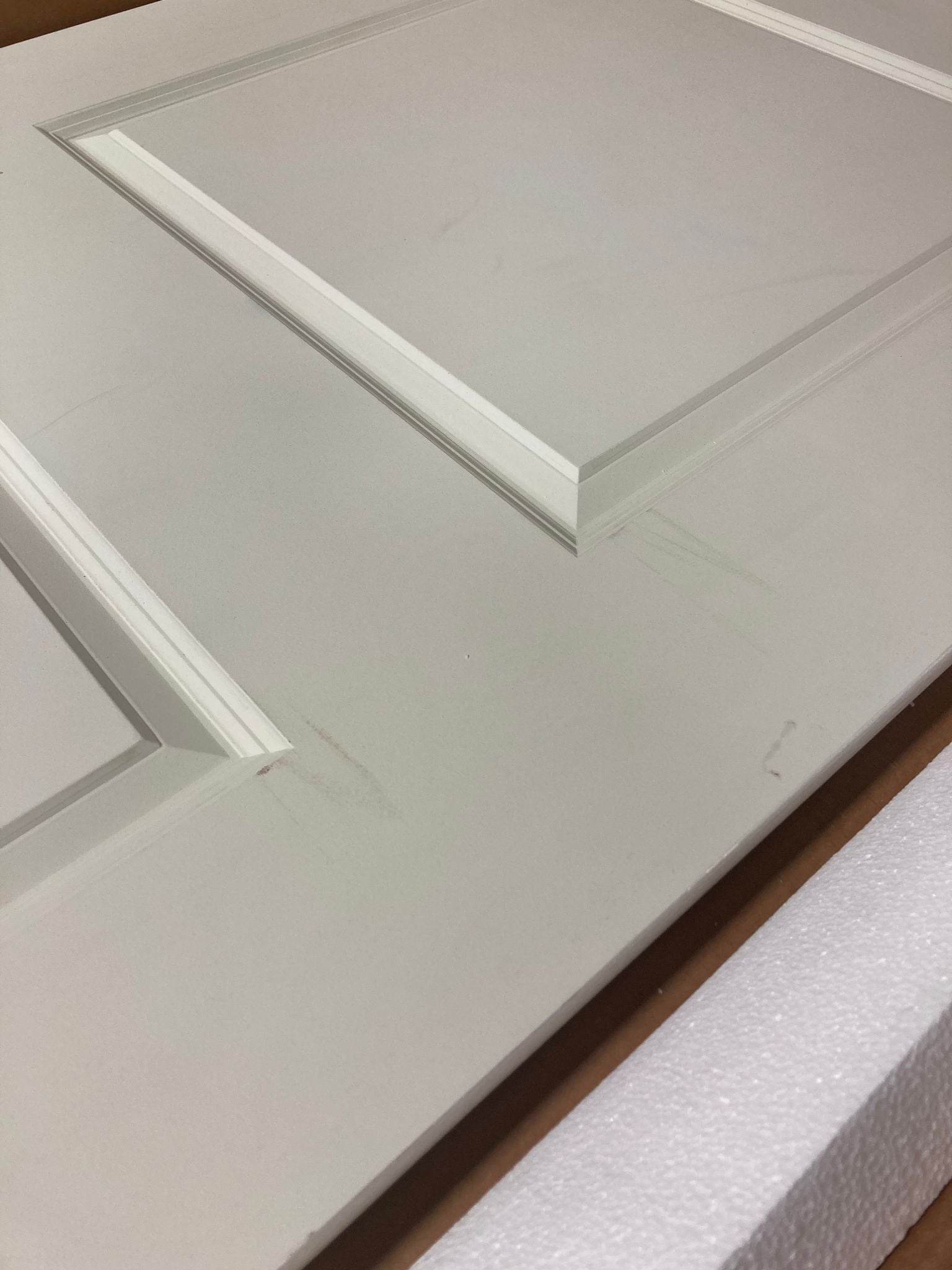 36" x 80" Paneled Wood Primed Roman Standard Door K8563