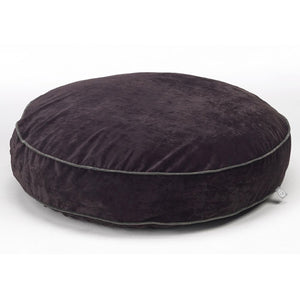 Round Dog Bed, Black/Grey - Small (#804)