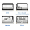 Black Sloane 4-in-1 Convertible Crib VB417