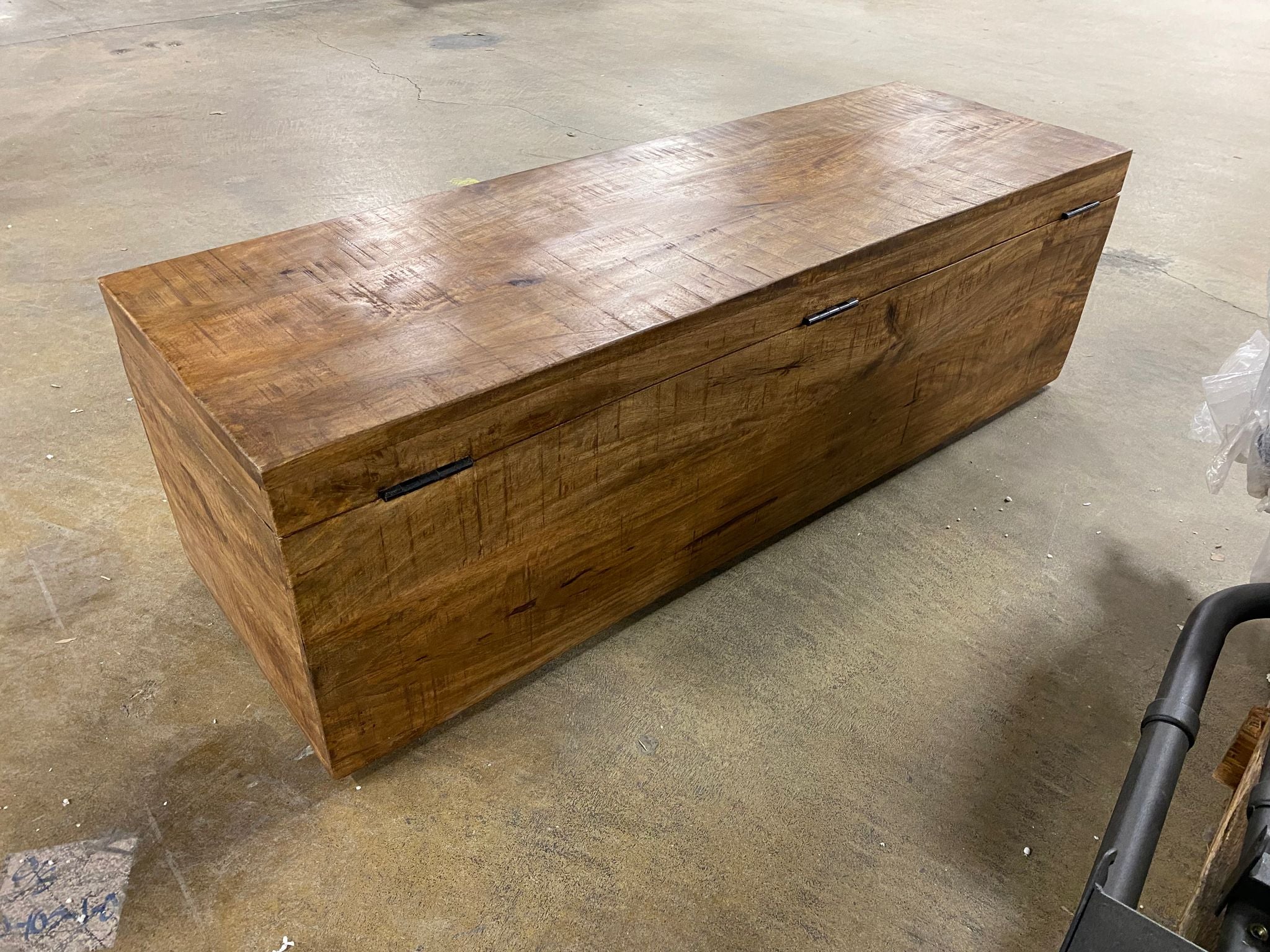 46-inch Acacia Wood Storage Bench