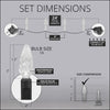 70 C6 Purple LED String Lights, 4