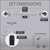 50 T5 Cool White LED Christmas Tree Lights, 6