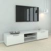 Pemberly Row TV Stand, White High Gloss (#251)