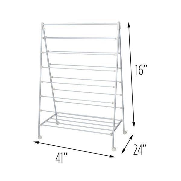 A-Frame Freestanding Drying Rack with Shelf (#K6411)