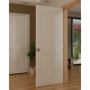 2-Panel Shaker Solid Core Pine Interior Door Slab, White - 30