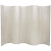 Load image into Gallery viewer, White Bamboo Wave 1-Panel Room Divider 72.25&quot;x98&quot; (HA622)
