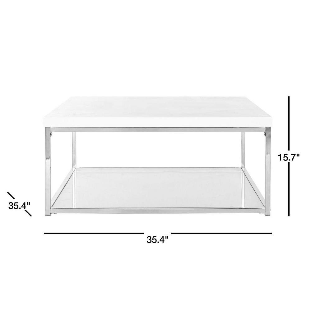 Malone White Coffee Table 7438