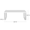 Rockford Coffee Table, White **AS IS** (#K2941)