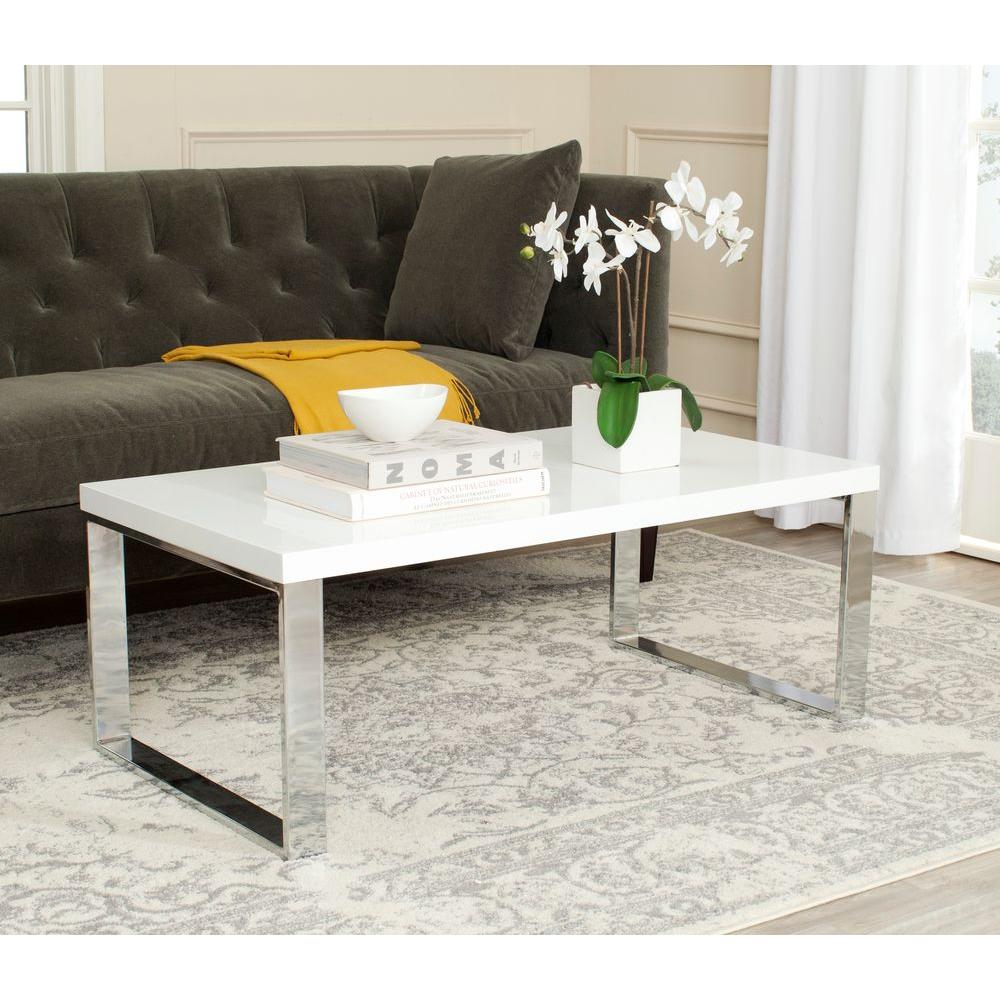 Rockford Coffee Table, White **AS IS** (#K2941)