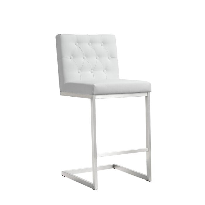 (WHITE) Borough Park Bar Stools (Set of 2) #LX123