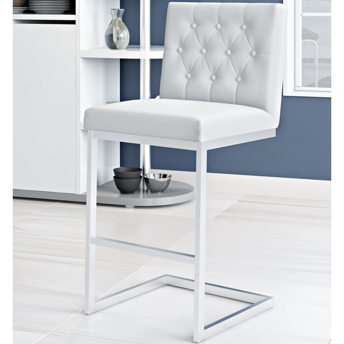 (WHITE) Borough Park Bar Stools (Set of 2) #LX123