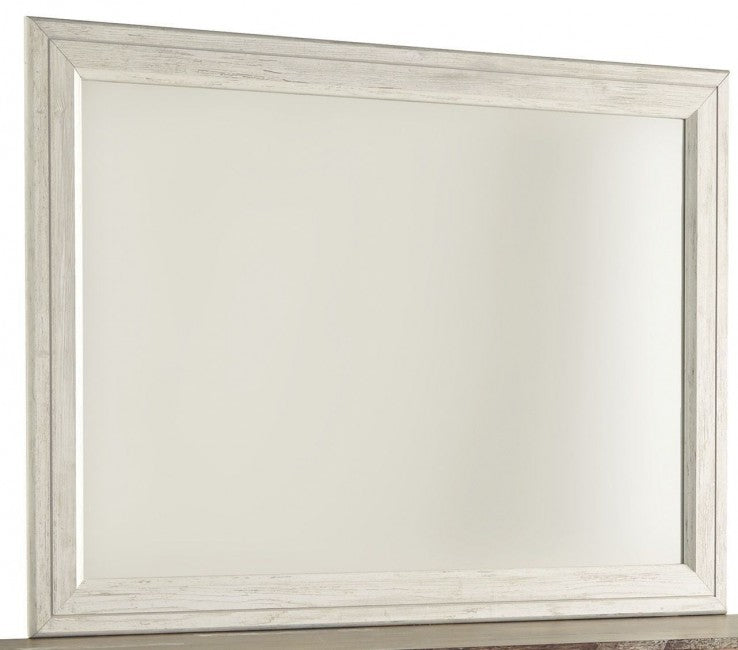 Whitewash Bedroom Mirror pc279