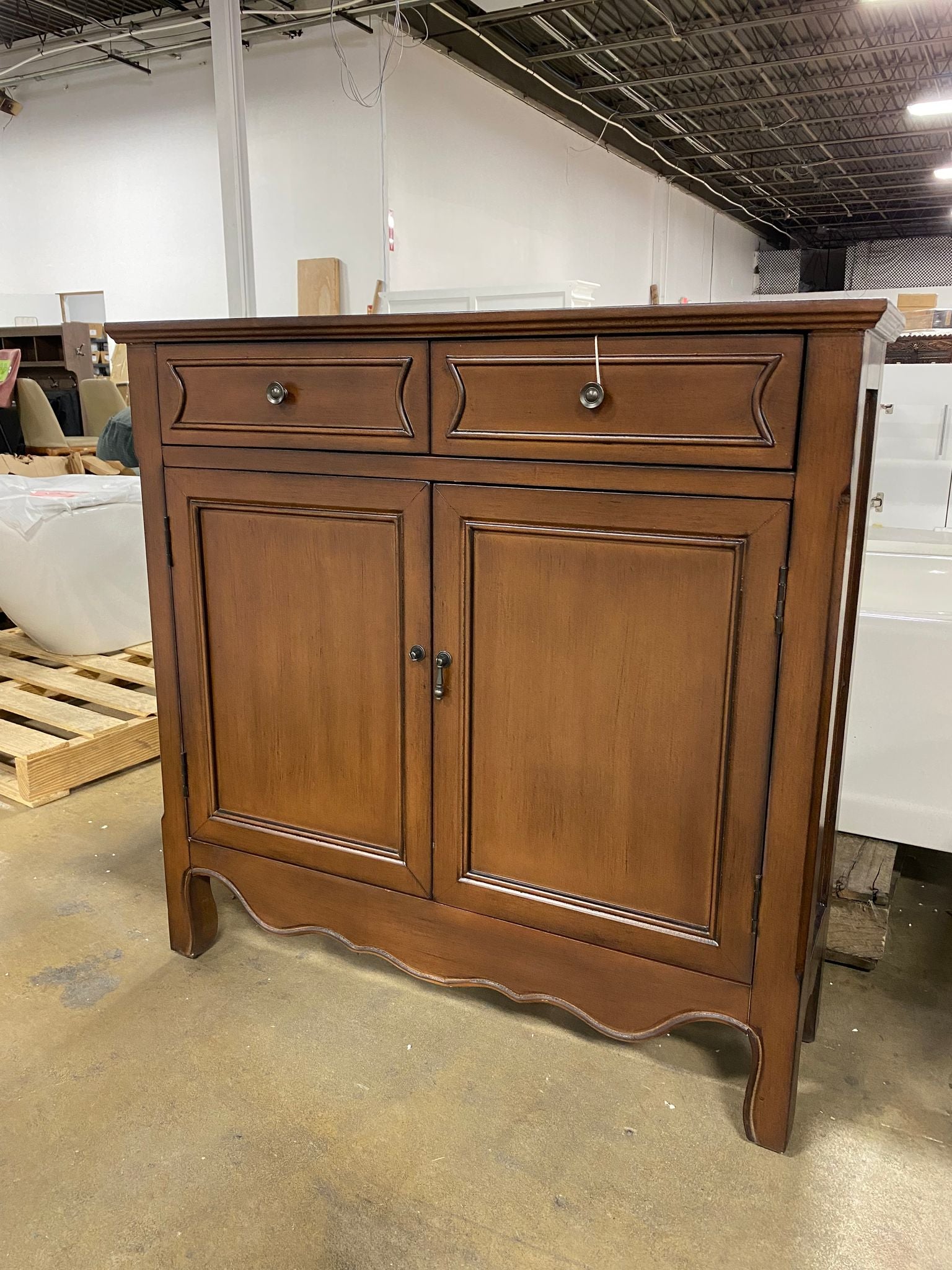 Binns 35.25'' Tall 2 - Door Accent Cabinet