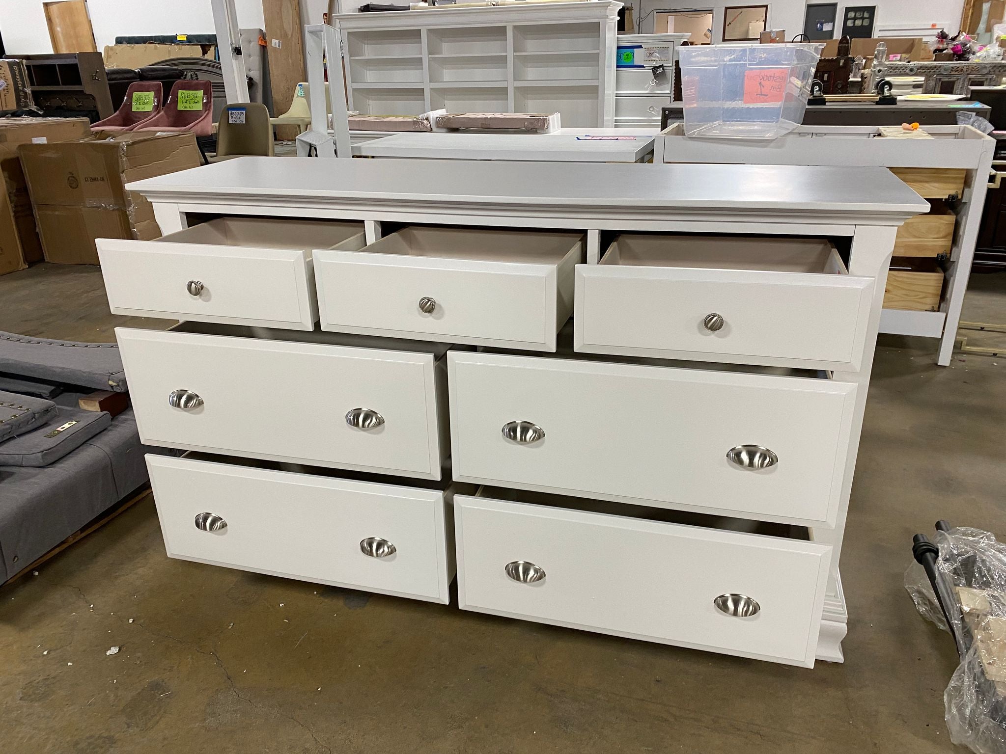 Bobek 7 Drawer 62'' W Solid Wood