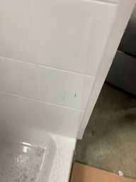 60 in. x 33 in. x 77 in. Standard Low Threshold 3-Piece Shower Kit in White with Left Seat and Right Drain