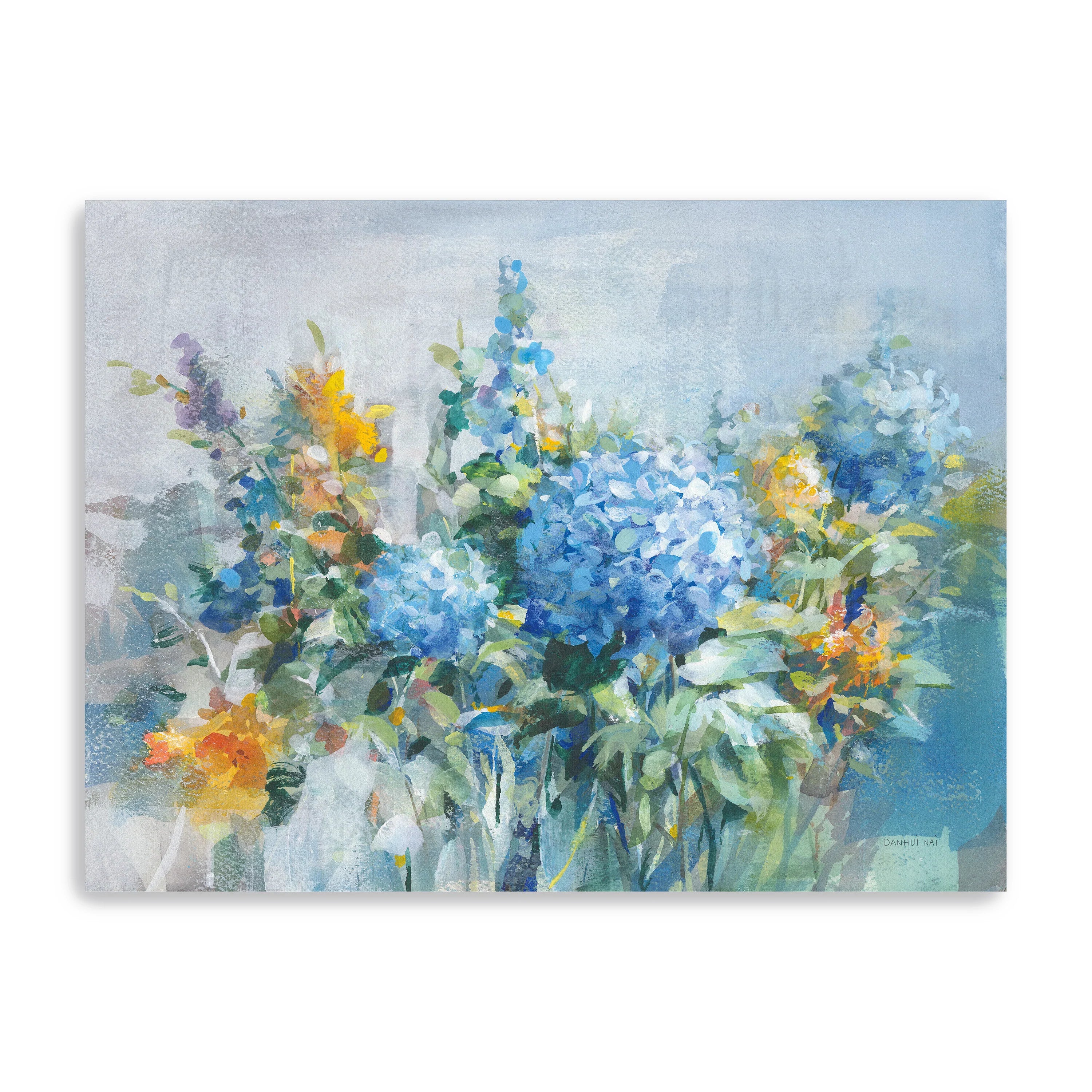 August Garden Canvas Wall Art  12" H x 18" x 1.25"D