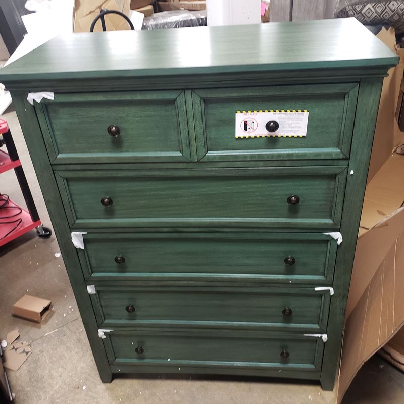 Oak Woodside 5 Drawer Dresser